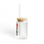 The Nerdy Birder Cool Bird 16oz Sipper Glass With Bamboo Lid