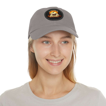 The Nerdy Birder - "I'd Rather be Birding" Dad Hat, Leather Patch Cap, Perfect Gift for Dads, Nature Lovers, Casual Style Cap, Summer Accessories