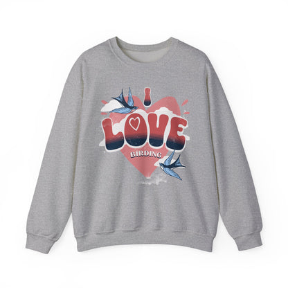 I Love Bird Watching Unisex Heavy Blend™ Crewneck Sweatshirt