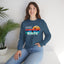 Easily Distracted by Birds Retro Sunset Crewneck Sweatshirt