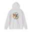 Hummingbird Rainbow Hoodie Back Design - Cozy Sweatshirt for Nature Lovers