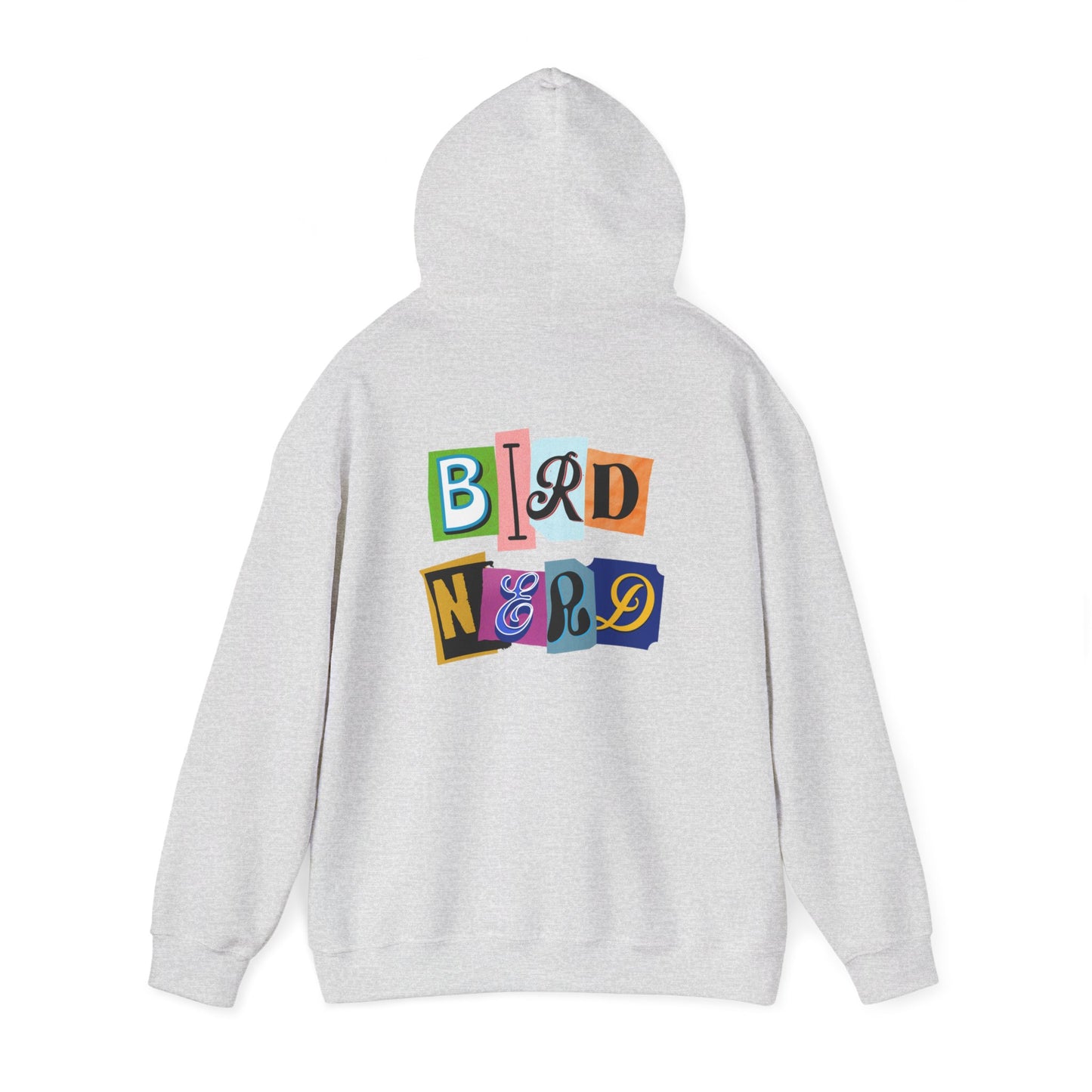 The Nerdy Birder - "Bird Nerd" Back Design Unisex Hoodie - Cozy Sweatshirt for Nature Lovers