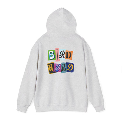 The Nerdy Birder - "Bird Nerd" Back Design Unisex Hoodie - Cozy Sweatshirt for Nature Lovers