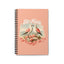 Vintage - Be Mine - Spiral Notebook - Cute Floral Love Bird Design