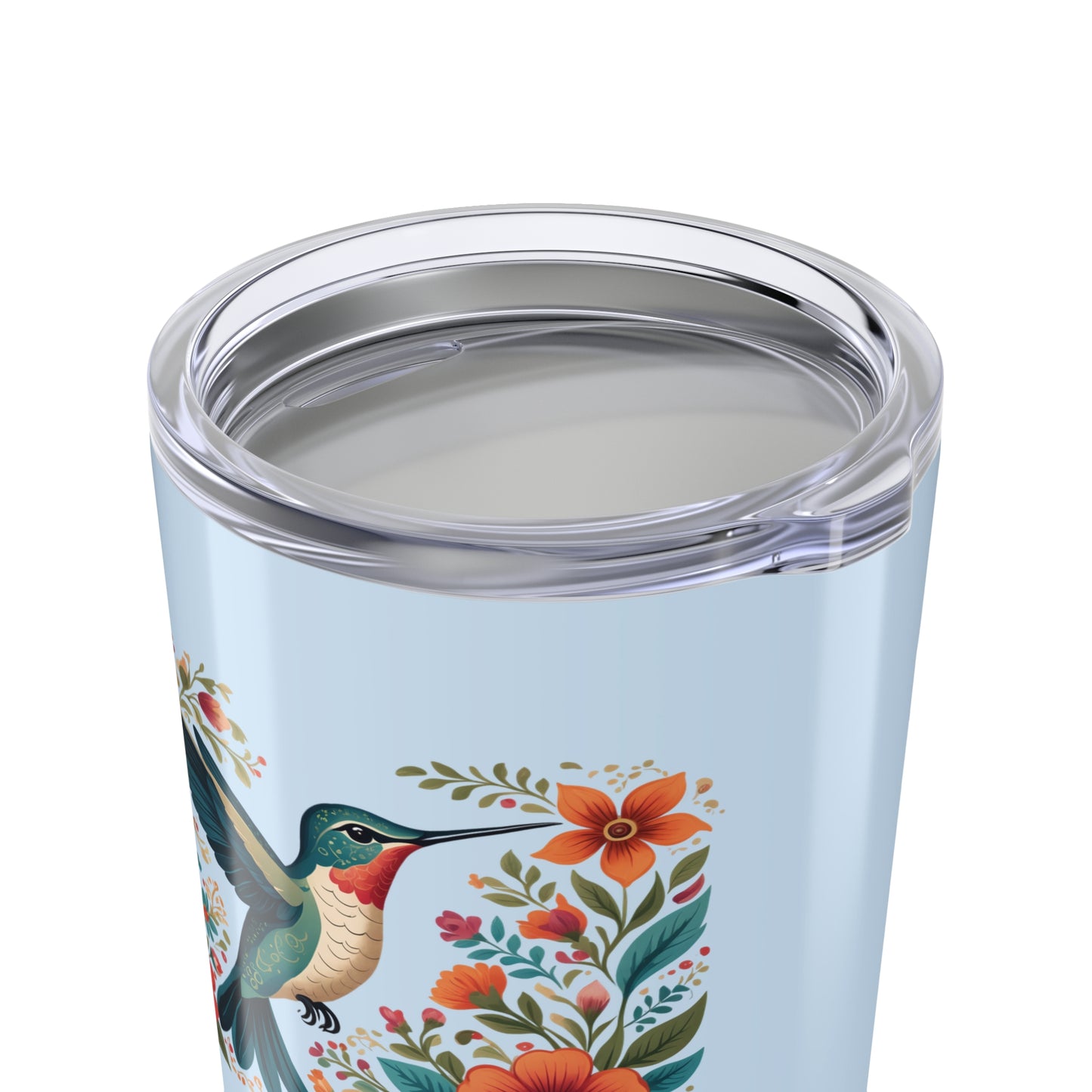 Hummingbird in Bloom Blue 20oz Tumbler