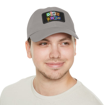 The Nerdy Birder - Bird Nerd Dad Hat with Leather Patch, Casual Cap for Bird Lovers, Unique Gift for Birdwatching, Outdoor Adventure Hat, Unisex