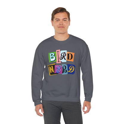 Bird Nerd Crewneck Sweatshirt - Fun Casual Wear for Bird Lovers