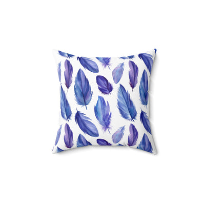 Boho-Chic Purple Hues Feather Decorative Pillow | Cozy Home Accent