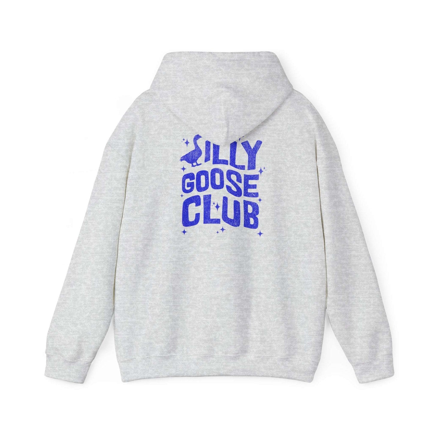 The Nerdy Birder Silly Goose Club Back Design Unisex Hoodie - Cozy Sweatshirt for Nature Lovers