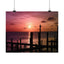 Scenic Sunset Matte Horizontal Poster - Serene Wall Art for Home Decor