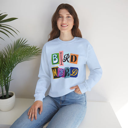 Bird Nerd Crewneck Sweatshirt - Fun Casual Wear for Bird Lovers
