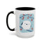 Cute Bird & Cherry Blossom Accent Coffee Mug - 11oz & 15oz