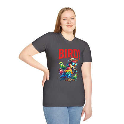 Colorful BIRD! Unisex Softstyle T-Shirt