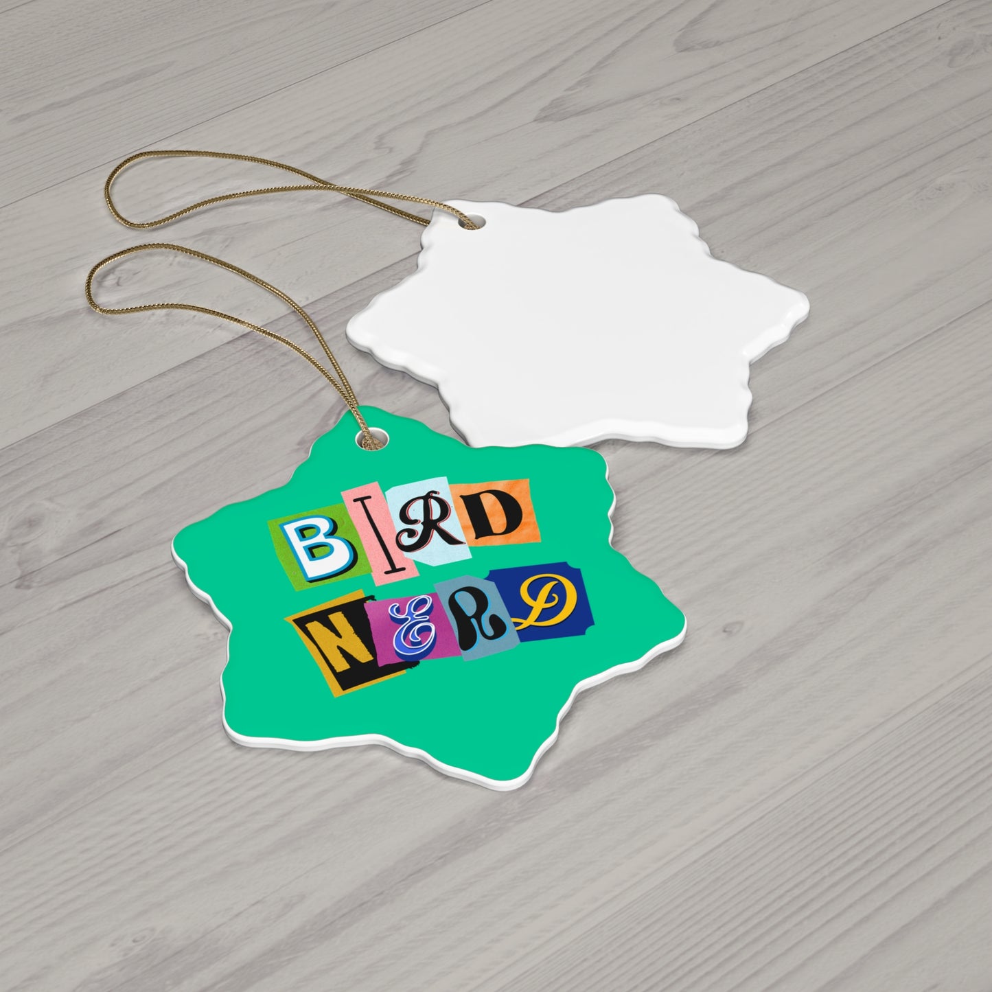 Bird Nerd Ceramic Ornament