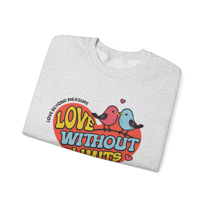 Love Without Limits Crewneck Sweatshirt | Unisex Heavy Blend™ | Cozy Gift for Couples
