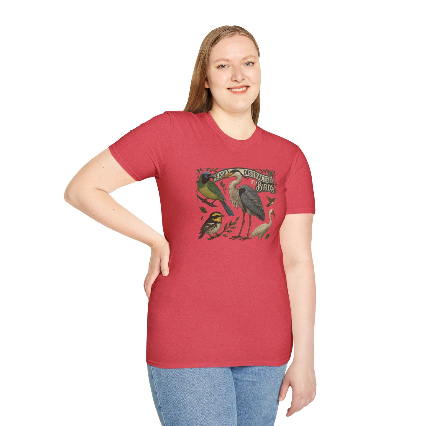 Easily Distracted by Texas Birds Graphic T-Shirt