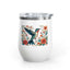Hummingbird In Bloom Wine Tumbler- 12oz Insulated Cup