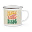 Peace Lover Birds Enamel Camping Mug - Nature Lover Gift, Outdoor Adventure Drinkware