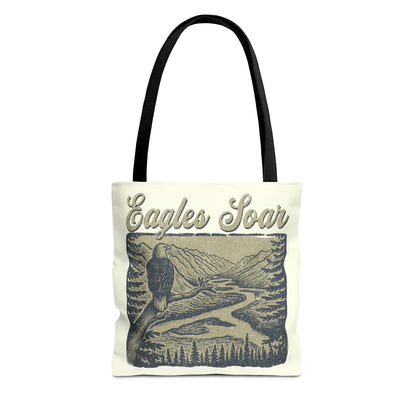 Eagles Soar Tote Bag - Nature Lover's Canvas Bag
