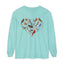 Bird Heart Unisex Garment-dyed Long Sleeve T-Shirt