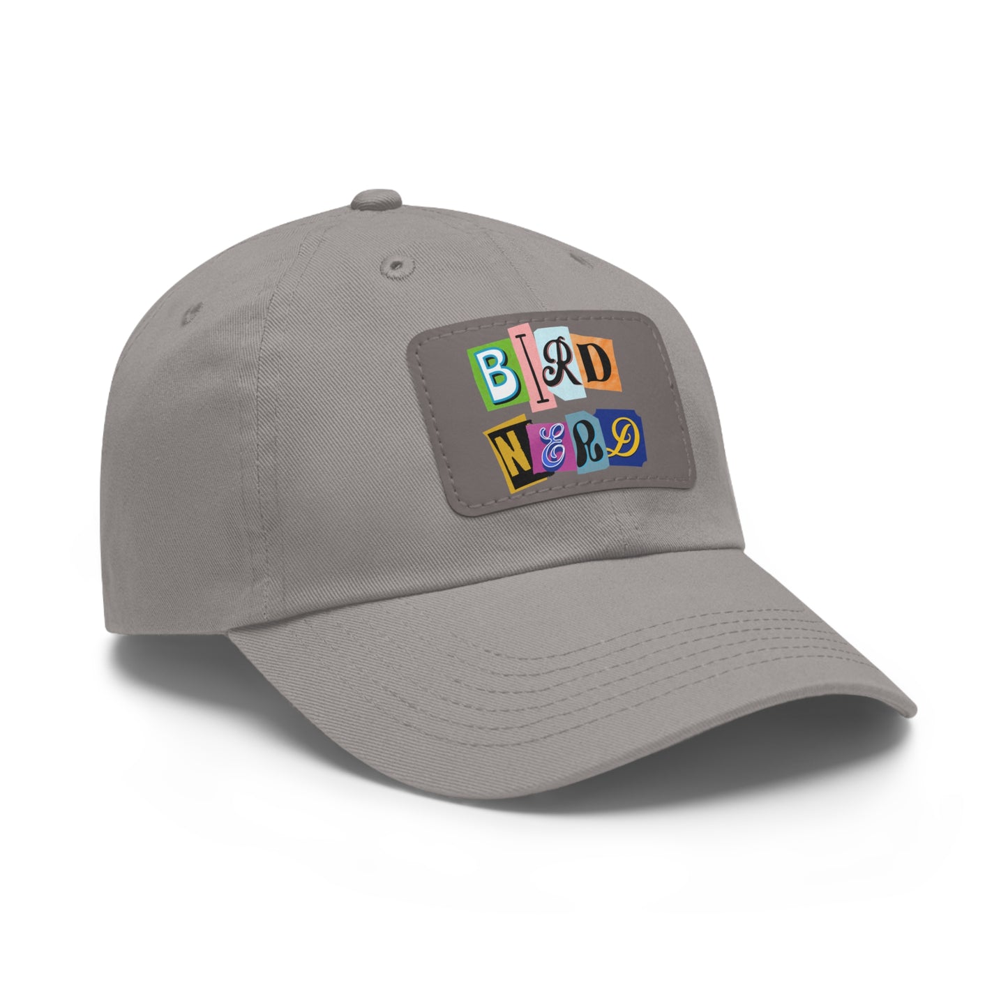 The Nerdy Birder - Bird Nerd Dad Hat with Leather Patch, Casual Cap for Bird Lovers, Unique Gift for Birdwatching, Outdoor Adventure Hat, Unisex