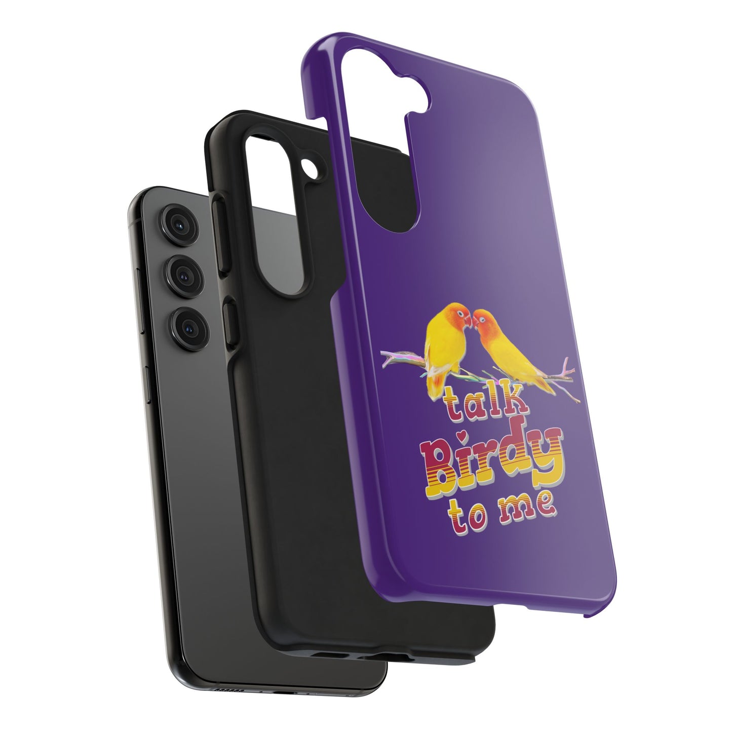 Talk Birdy to Me Tough Phone Case, Colorful Phone Accessories, Ideal Gift for Bird Lovers
