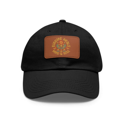 The Nerdy Birder Birding Heals with Leather Patch for Inspired by childhood memories of playful glamour, Stylish Outdoor Cap, Gift for Bird Watching Enthusiasts, Casual Fashion Accessory