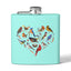 Bird Heart Stainless Steel Flask - 6oz