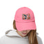 Hummingbird In Bloom Vintage Style Hat - Unisex Distressed Cap