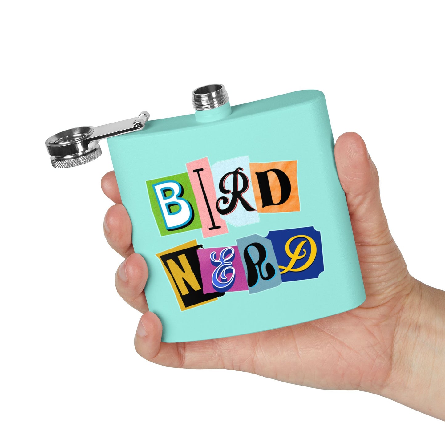 Bird Nerd Funny Bird Lover's Stainless Steel Flask - 6oz