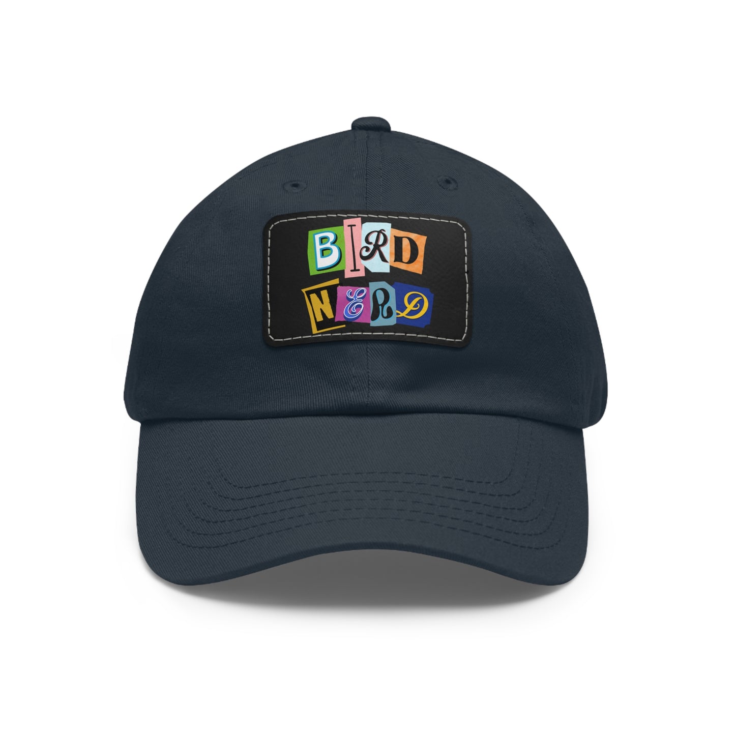 The Nerdy Birder - Bird Nerd Dad Hat with Leather Patch, Casual Cap for Bird Lovers, Unique Gift for Birdwatching, Outdoor Adventure Hat, Unisex