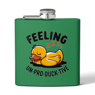 Feeling Un-pro-duck-tive Rising Stainless Steel Flask - 6oz