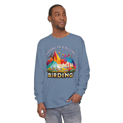 Nature Calling Birding T-Shirt - Unisex Long Sleeve