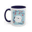 Cute Bird & Cherry Blossom Accent Coffee Mug - 11oz & 15oz