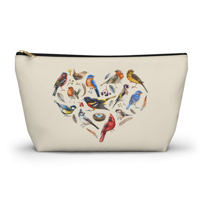 Bird Heart Accessory Pouch Natural
