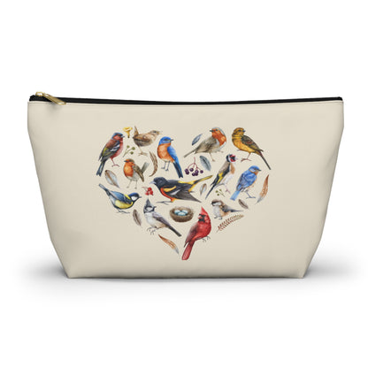 Bird Heart Accessory Pouch Natural