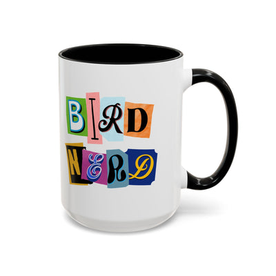 Bird Nerd Accent Coffee Mug - Fun & Quirky Gift for Bird Lovers