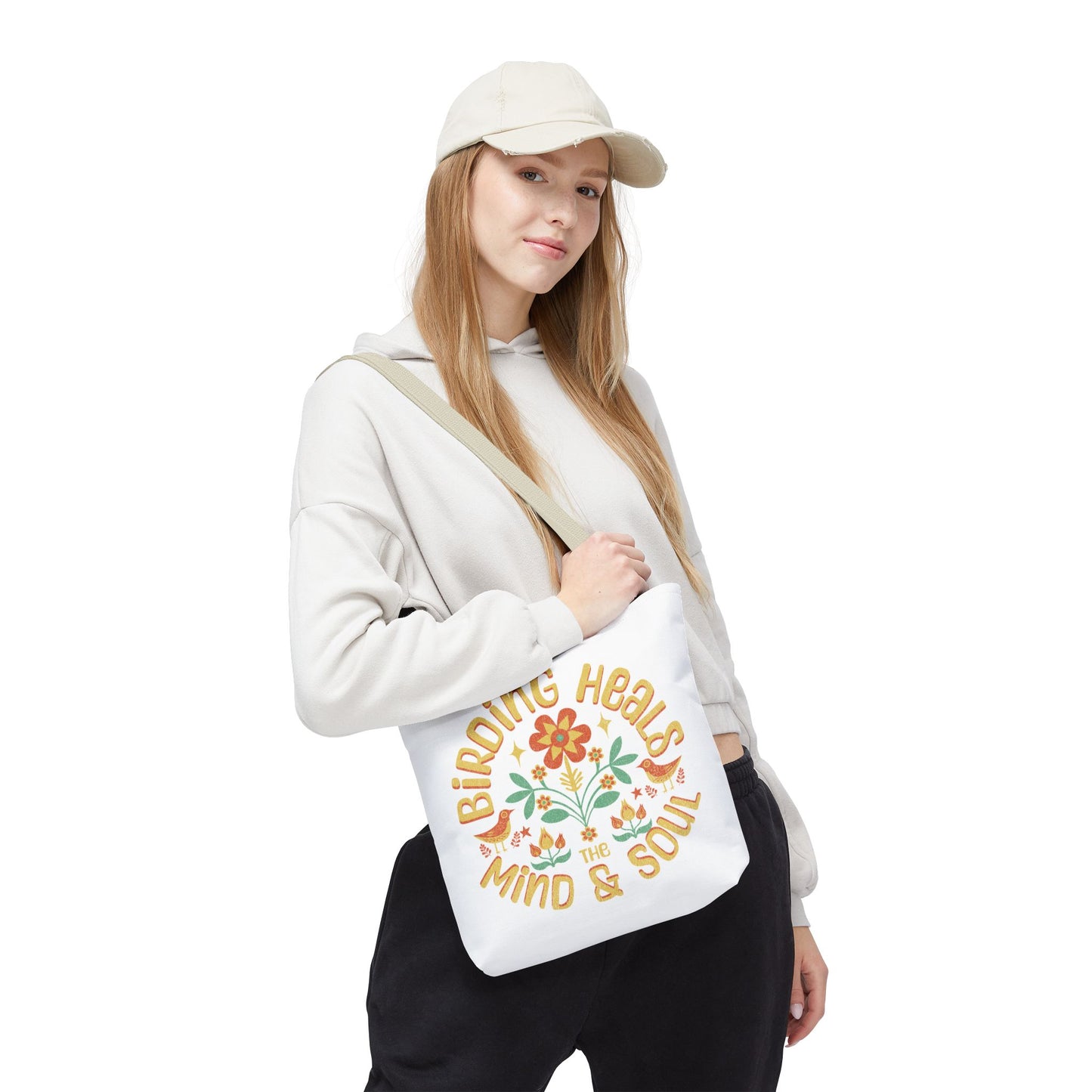 Birding Heals Tote Bag - Inspirational Eco-Friendly Carryall for Nature Lovers