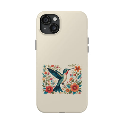 Hummingbird in Bloom Tough Phone Cases