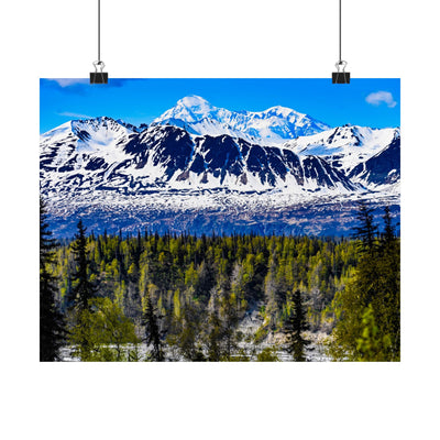 Majestic Mountain Matte Horizontal Poster - Scenic Nature Wall Art