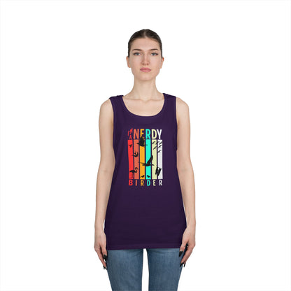 I'm A Nerdy Birder Tank Top, Gift for Bird Lovers, Unisex Summer Wear, Nature Lover's Apparel, Fun Casual Tank