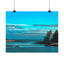 Serene Coastal Matte Horizontal Poster - Ocean Landscape Decor