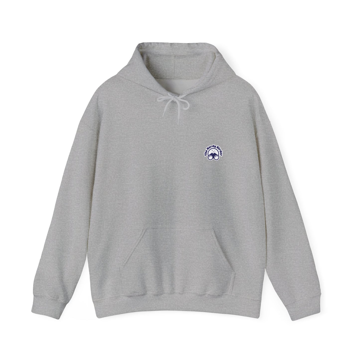 Bird Nerd Retro Back Design Unisex Hoodie