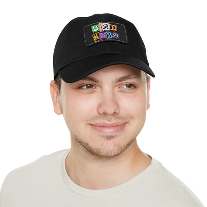 The Nerdy Birder - Bird Nerd Dad Hat with Leather Patch, Casual Cap for Bird Lovers, Unique Gift for Birdwatching, Outdoor Adventure Hat, Unisex