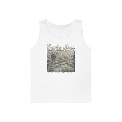 Eagles Soar Unisex Heavy Cotton Tank Top – Outdoor Adventure Wear
