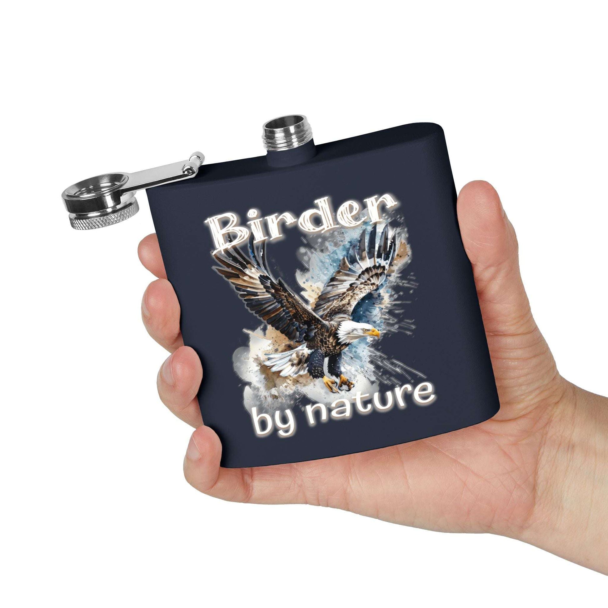 Birder By Nature Stainless Steel Flask - 6oz