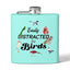 Easily Distracted By Birds Stainless Steel Flask - 6oz