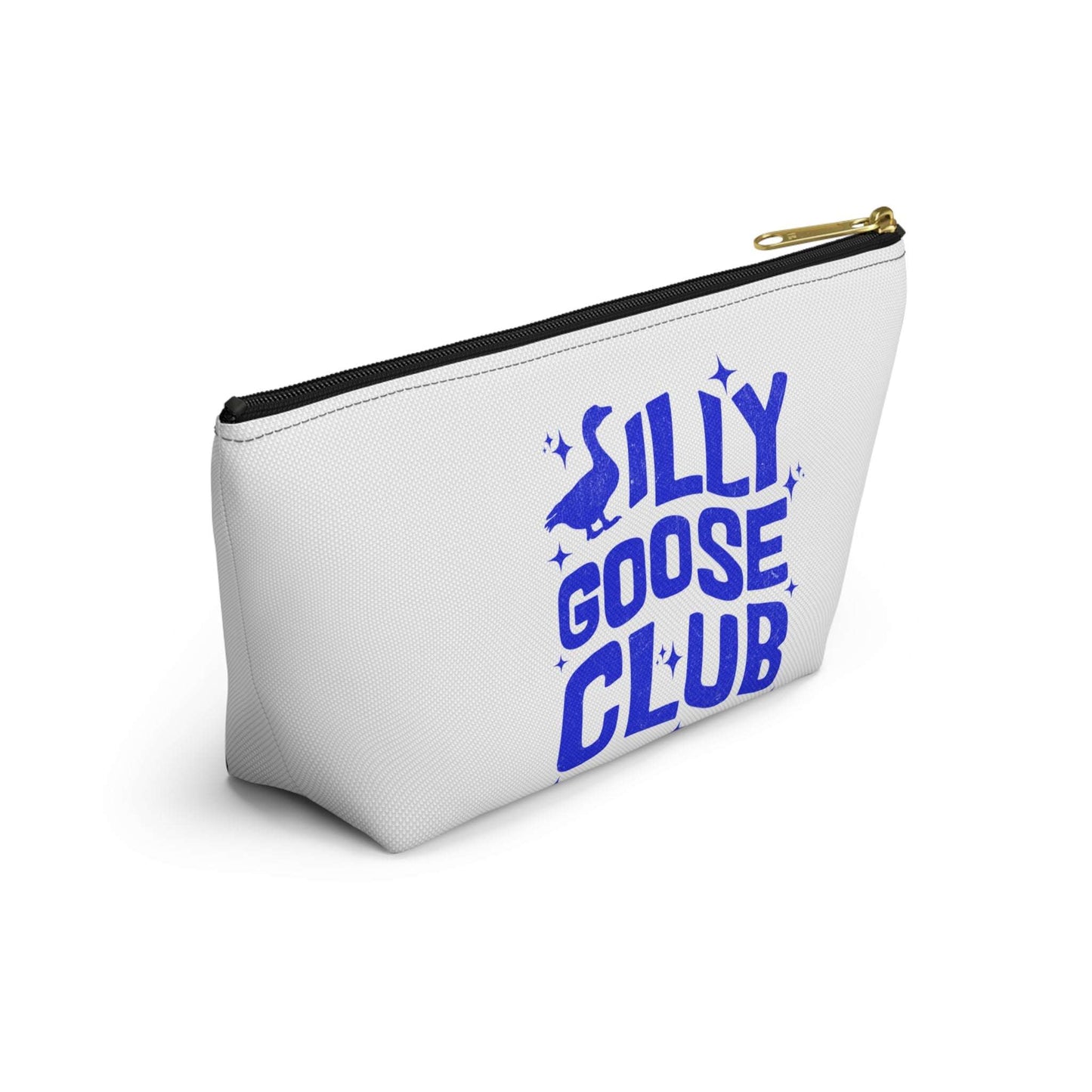 Silly Goose Club Accessory Pouch | Fun Makeup Bag | Travel Organizer | Gift for Friends | Cute Storage Solution | Quirky T-bottom Bag