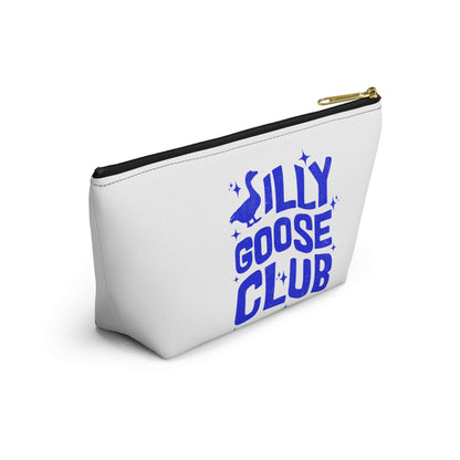 Silly Goose Club Accessory Pouch | Fun Makeup Bag | Travel Organizer | Gift for Friends | Cute Storage Solution | Quirky T-bottom Bag