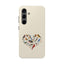 Bird Heart Tough Phone Cases - Cute Wildlife Design, Gift for Nature Enthusiasts, Durable Cases for Birdwatching